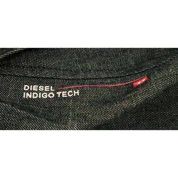 Diesel Made in Italy Mens Denim-Look Jacket With Pockets & Button Cuffs Size XL - Picture 14 of 14